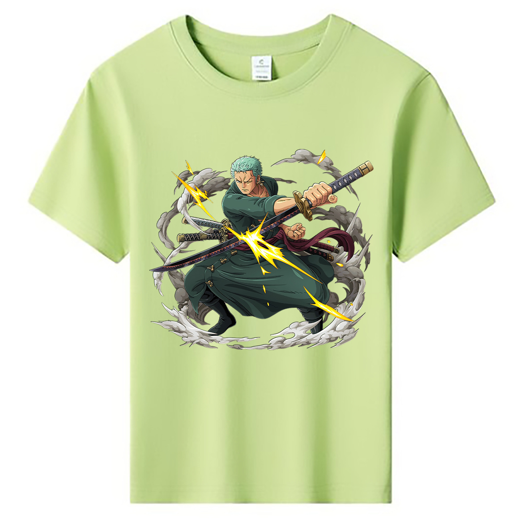 ワンピース ロロノア・ゾロ ONE PIECE Roronoa Zoro 綿100％キッズTシャツ（フロントプリント）